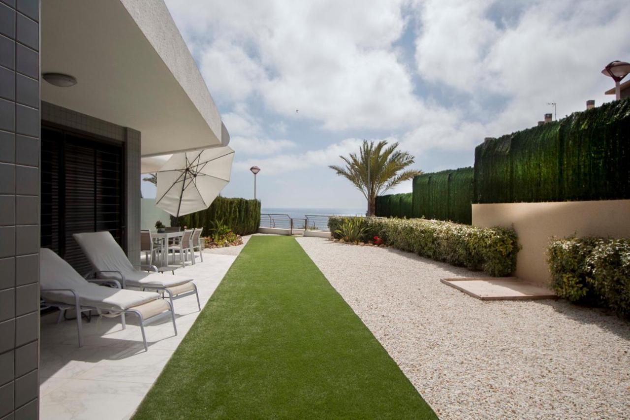 Infinity Luxury Sea View Apartment With Private Garden Arenales del Sol Zewnętrze zdjęcie